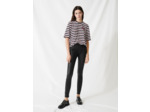 Legging en cuir stretch taille haute
