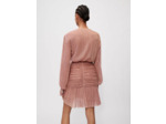 Robe froncée entièrement lamée