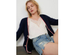 Cardigan en maille contrastée