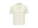 Chemise Homme ONSJAM LIFE REG SS SHIRT KNIT Beige
