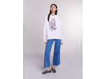 Sweatshirt oversize à strass