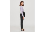 Pantalon taille haute et ceinturé