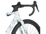 Vélo de gravel ADDICT GRAVEL 30 Blanc/Bleu Éclaboussures
