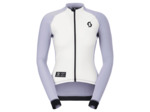 Maillot manches longues Femme RC PRO WARM REMIX Coton Blanc/Violet Chiné