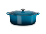 Cocotte ovale 31cm en fonte émaillée deep teal