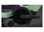 Vélo cargo électrique LONGTAIL HYBRID 800 Vert Pois