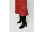 Bottes en cuir à talon haut