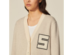 Cardigan à poches plaquées