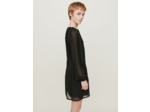 Robe plissée brodée