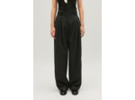 Pantalon large gris chiné