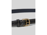 Ceinture cuir contrastée