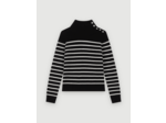 Pull marinière en cachemire