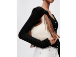 Sac M en mix matières et cuir