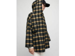 Manteau à carreaux avec capuche