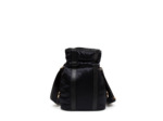 ELSA NYLON SATIN ET CUIR LISSE - Sac Seau - Noir