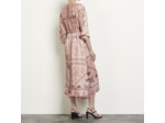 Robe longue asymétrique imprimée