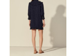 Robe courte en jacquard marguerites