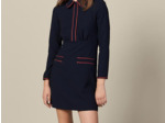 Robe  texturée à  galons