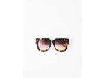 Lunettes de soleil carrées brunes