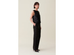 Pantalon droit à sequins noir