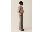 Pantalon tailleur droit taupe