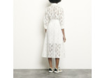 Robe longue chemise en broderie