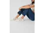 Baskets en cuir studées