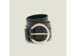 Ceinture double tour en cuir