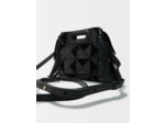 Sac M mini patché en cuir
