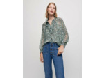 Chemise en mousseline lurex imprimée