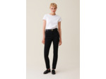 Jean slim noir taille mi-haute