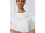 T-shirt blanc clouté