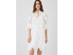 Robe droite en guipure