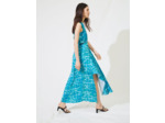Robe foulard en satin