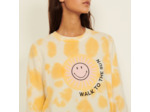 Smiley® Pull jacquard tie and dye