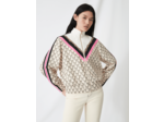 Sweat-shirt zippé à monogramme all-over