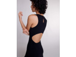 Robe longue en maille à découpes