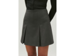 Jupe courte gris chiné