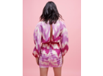 Robe en viscose imprimée Tie and Dye