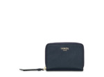 Lettrines de Lancel - Portefeuille continental zippé - Petit modèle - Bleu Marine