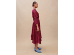 Robe asymétrique imprimée léopard