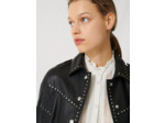 Blouson en cuir western à studs