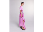 Robe longue satinée