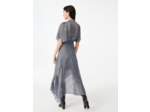 Robe foulard en jacquard lurex imprimé