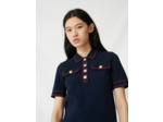 Pull à manches courtes style polo