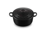 Cocotte ronde 22cm en fonte émaillée noire