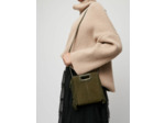Sac M mini en cuir suède