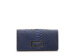 Pia de Lancel - Portefeuille continental dépliant - Bleu Petrole