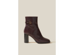 Bottines effet serpent cuir vernis