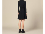 Robe courte en maille avec col tailleur